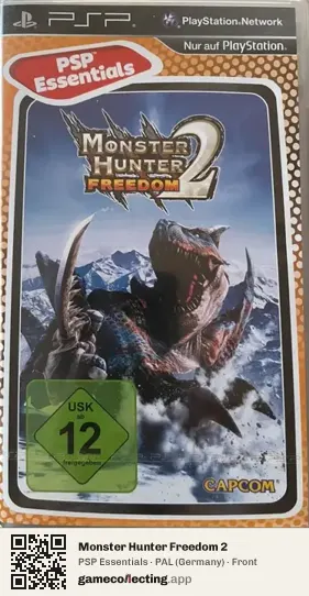 Monster Hunter Freedom 2 PlayStation Portable, Germany box front