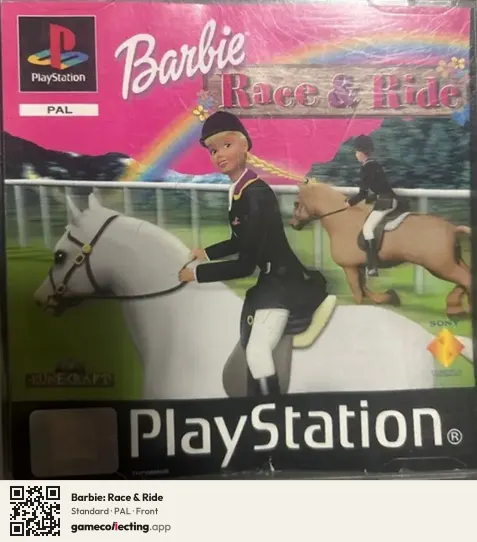 Barbie: Race & Ride PlayStation, PAL box front