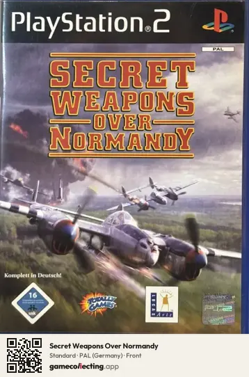 Secret Weapons Over Normandy PlayStation 2, Germany box front