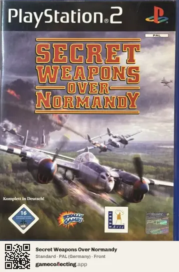 Secret Weapons Over Normandy PlayStation 2, Germany box front