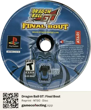 Dragon Ball GT: Final Bout PlayStation, NTSC disc
