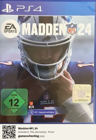 Madden NFL 24 PlayStation 4, Germany box front