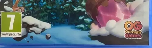 Ice Age: Scrat's Nutty Adventure, the PEGI square on its front