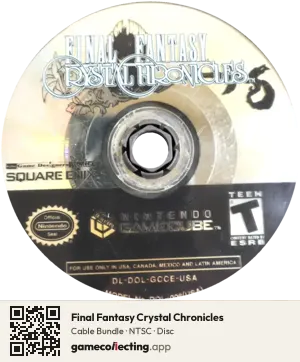 Final Fantasy Crystal Chronicles Nintendo GameCube, NTSC disc