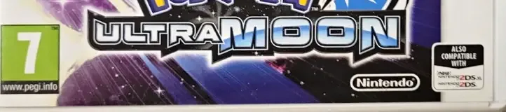 Pokémon Ultra Moon, the PEGI square on its front