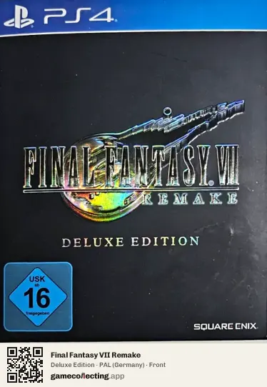Final Fantasy VII Remake PlayStation 4, Germany box front