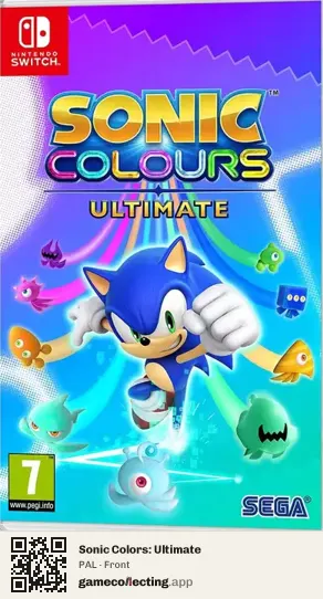 Sonic Colors: Ultimate Nintendo Switch, PAL box front