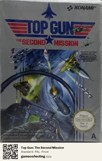 Top Gun: The Second Mission Nintendo Entertainment System, PAL box front