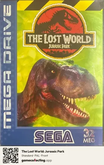 The Lost World: Jurassic Park Sega Mega Drive / Genesis, PAL box front