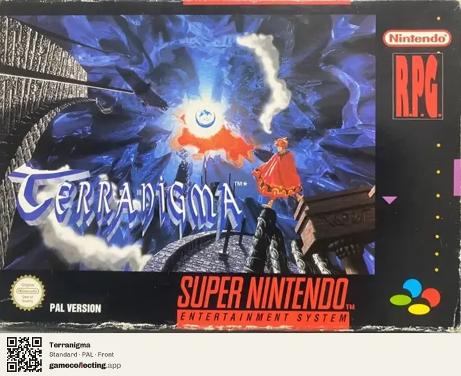 Terranigma Super Nintendo Entertainment System, PAL box front