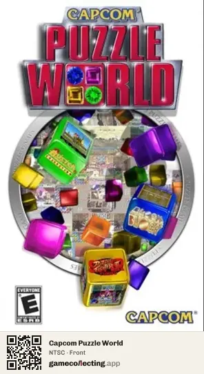Capcom Puzzle World PlayStation Portable, NTSC box front