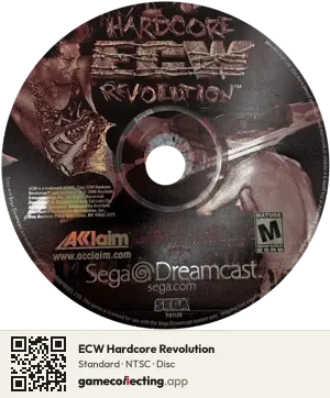 ECW Hardcore Revolution Sega Dreamcast, NTSC disc