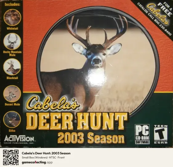 Cabela's Deer Hunt: 2003 Season Computer, NTSC box front