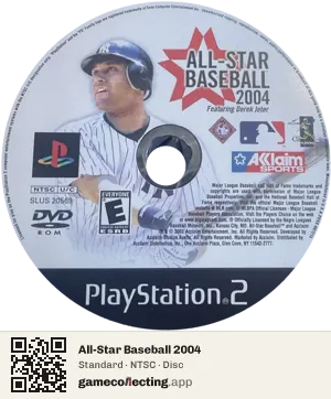 All-Star Baseball 2004 PlayStation 2, NTSC disc