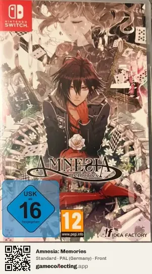 Amnesia: Memories Nintendo Switch, Germany box front