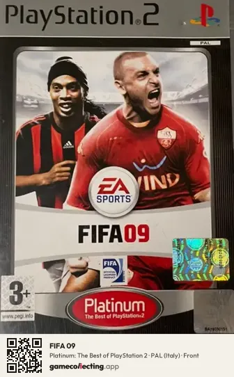 FIFA 09 PlayStation 2, Italy box front