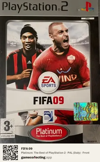 FIFA 09 PlayStation 2, Italy box front