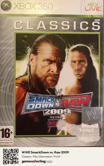 WWE SmackDown vs. Raw 2009 Xbox 360, Germany box front