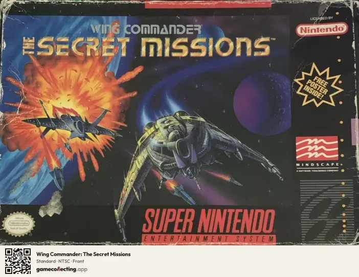 Wing Commander: The Secret Missions Super Nintendo Entertainment System, NTSC box front