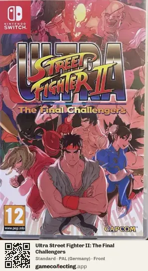 Ultra Street Fighter II: The Final Challengers Nintendo Switch, Germany box front