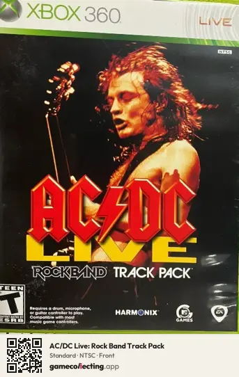 AC/DC Live: Rock Band Track Pack Xbox 360, NTSC box front