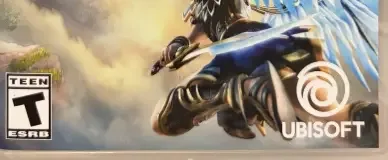 Immortals Fenyx Rising, the ESRB box on its front