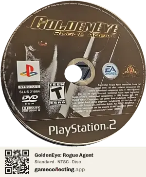 GoldenEye: Rogue Agent PlayStation 2, NTSC disc