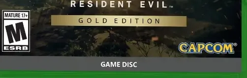 Resident Evil Village, the ESRB box on its front
