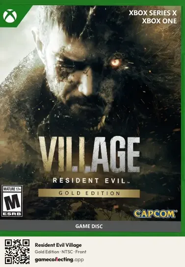 Resident Evil Village Xbox One, NTSC box front