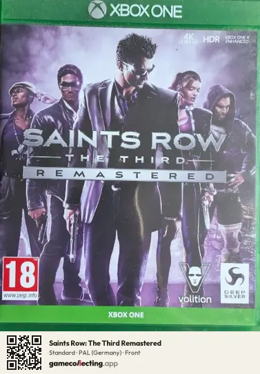 Saints Row: The Third Remastered Xbox One, Germany box front