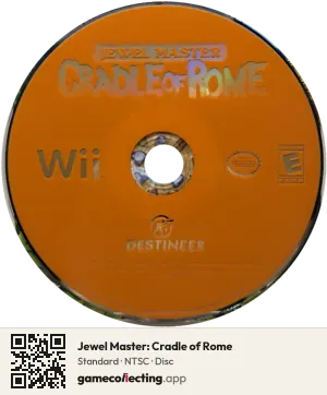 Jewel Master: Cradle of Rome Nintendo Wii, NTSC disc
