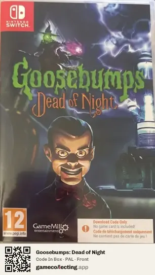 Goosebumps: Dead of Night Nintendo Switch, PAL box front