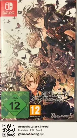 Amnesia: Later x Crowd Nintendo Switch, PAL box front