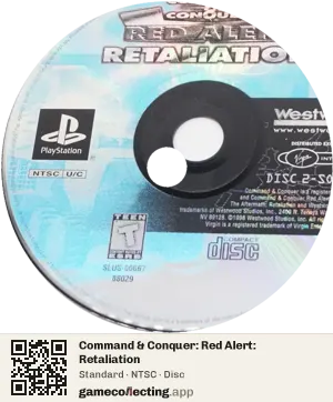 Command & Conquer: Red Alert: Retaliation PlayStation, NTSC disc