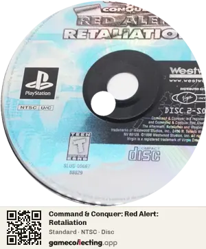 Command & Conquer: Red Alert: Retaliation PlayStation, NTSC disc