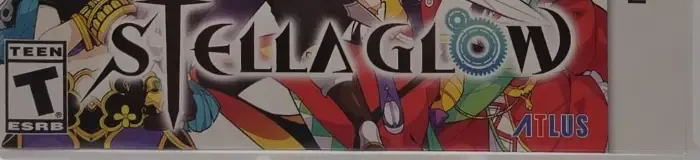 Stella Glow, the ESRB box on its front