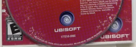 Just Dance: Disney Party, the ESRB box on its front