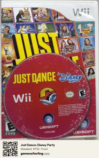Just Dance: Disney Party Nintendo Wii, NTSC box front