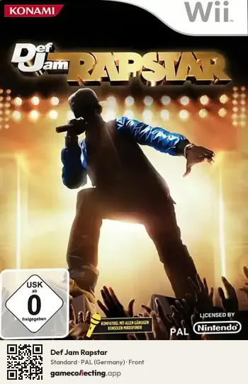 Def Jam Rapstar Nintendo Wii, Germany box front