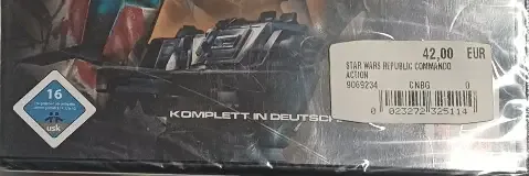 Star Wars: Republic Commando, the USK square on its front