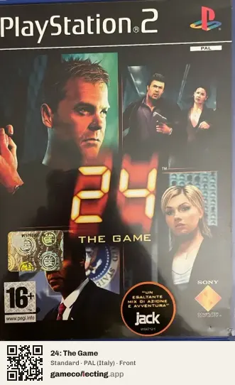24: The Game PlayStation 2, Italy box front