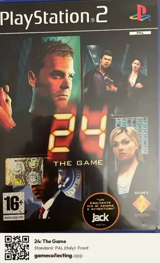 24: The Game PlayStation 2, Italy box front
