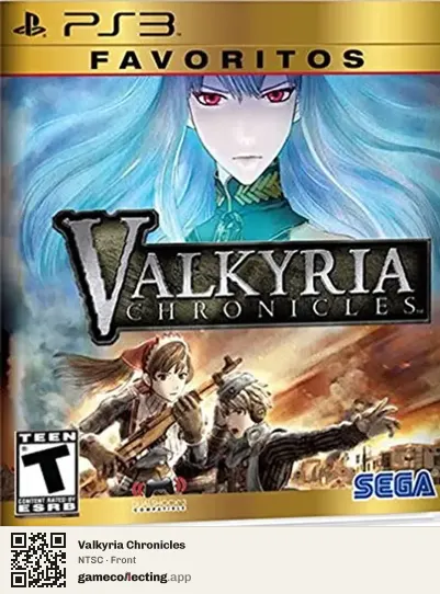 Valkyria Chronicles PlayStation 3, NTSC box front