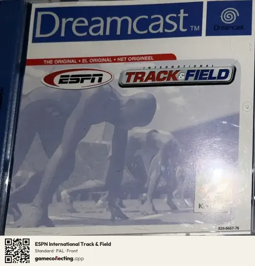 ESPN International Track & Field Sega Dreamcast, PAL box front
