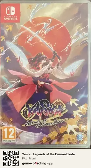 Yasha: Legends of the Demon Blade Nintendo Switch, PAL box front