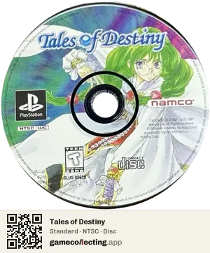 Tales of Destiny PlayStation, NTSC disc