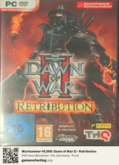 Warhammer 40,000: Dawn of War II - Retribution Computer, Germany box front
