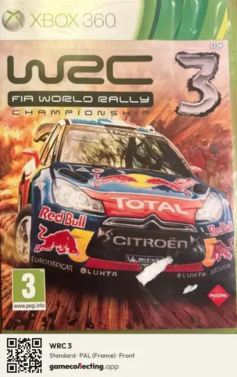 WRC 3 Xbox 360, France box front