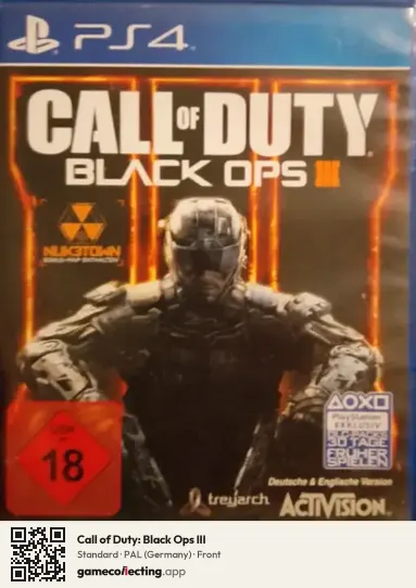 Call of Duty: Black Ops III PlayStation 4, Germany box front