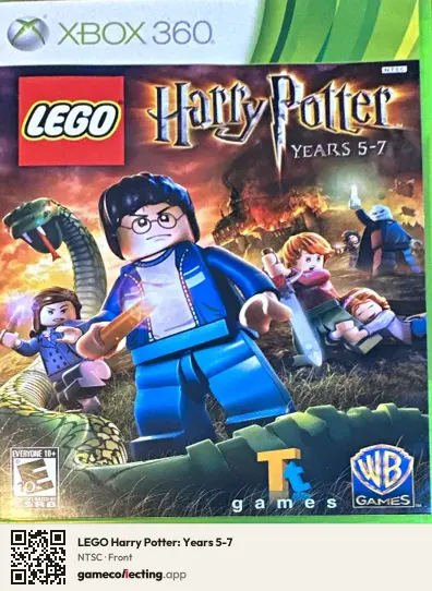 LEGO Harry Potter: Years 5-7 Xbox 360, NTSC box front